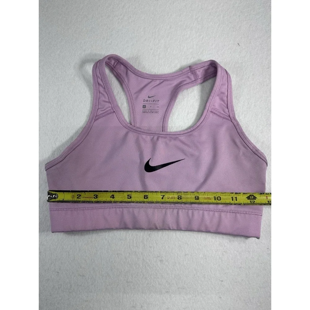 Nike Women's Sports Bra Small Purple Dri-FIT Racerback Athletic Gym Training Top